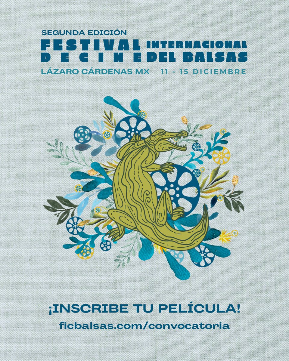 Inscribe tu película en el <a href="/FICBalsas/">Festival Internacional de Cine del Balsas</a> 2024 🐊🎥

La inscripción de películas es completamente gratuita y la fecha límite de inscripción es este 15 de Octubre de 2024 a las 23:59hrs hora del centro de México.

Consulta las bases en: ficbalsas.com/convocatoria/

#CINEFESTMICH