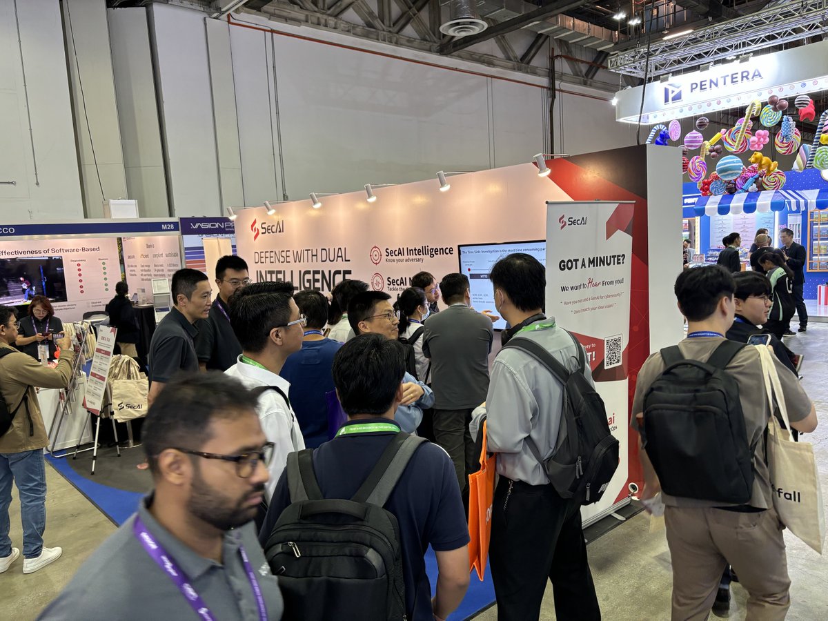 SecAI_AI's tweet image. First morning at #GovWare 2024, and the energy around #SecAI’s booth is buzzing! 🥳 
If you're intrigued by the power of AI in enhancing security measures and want to understand how it all works, this is your chance! 
Come meet us and pick the mystery gift🎁.
