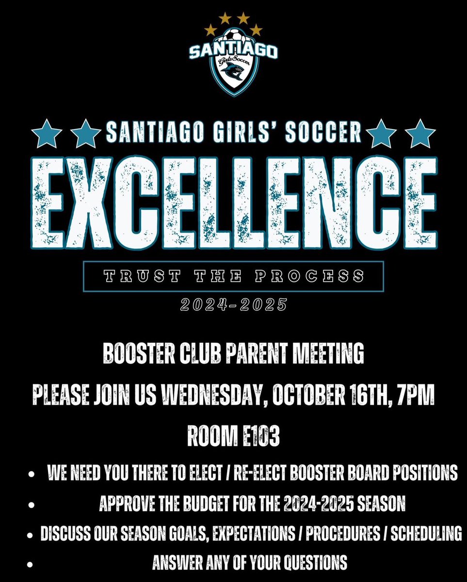 Calling all parents…the 2024-2025 season is fast approaching!