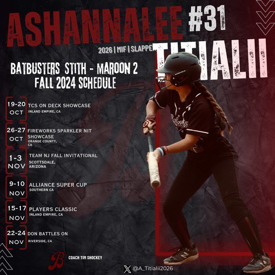 A_Titialii2026's tweet photo. My 2024 fall schedule🍁🍂 https://t.co/SNVKcsru9b