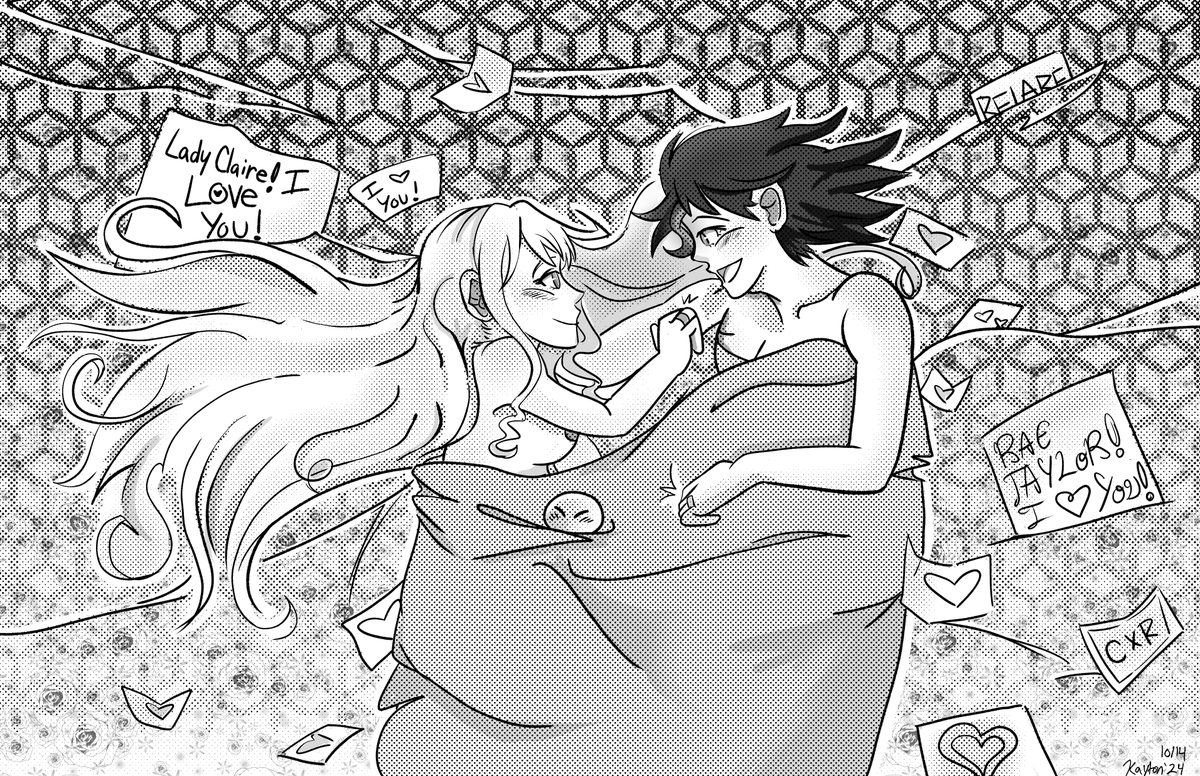 Profkayton's tweet photo. Day 14- Rae Taylor x Claire Francois - Love Notes. Something like a post-engagement! https://t.co/e5EB4lXIOQ