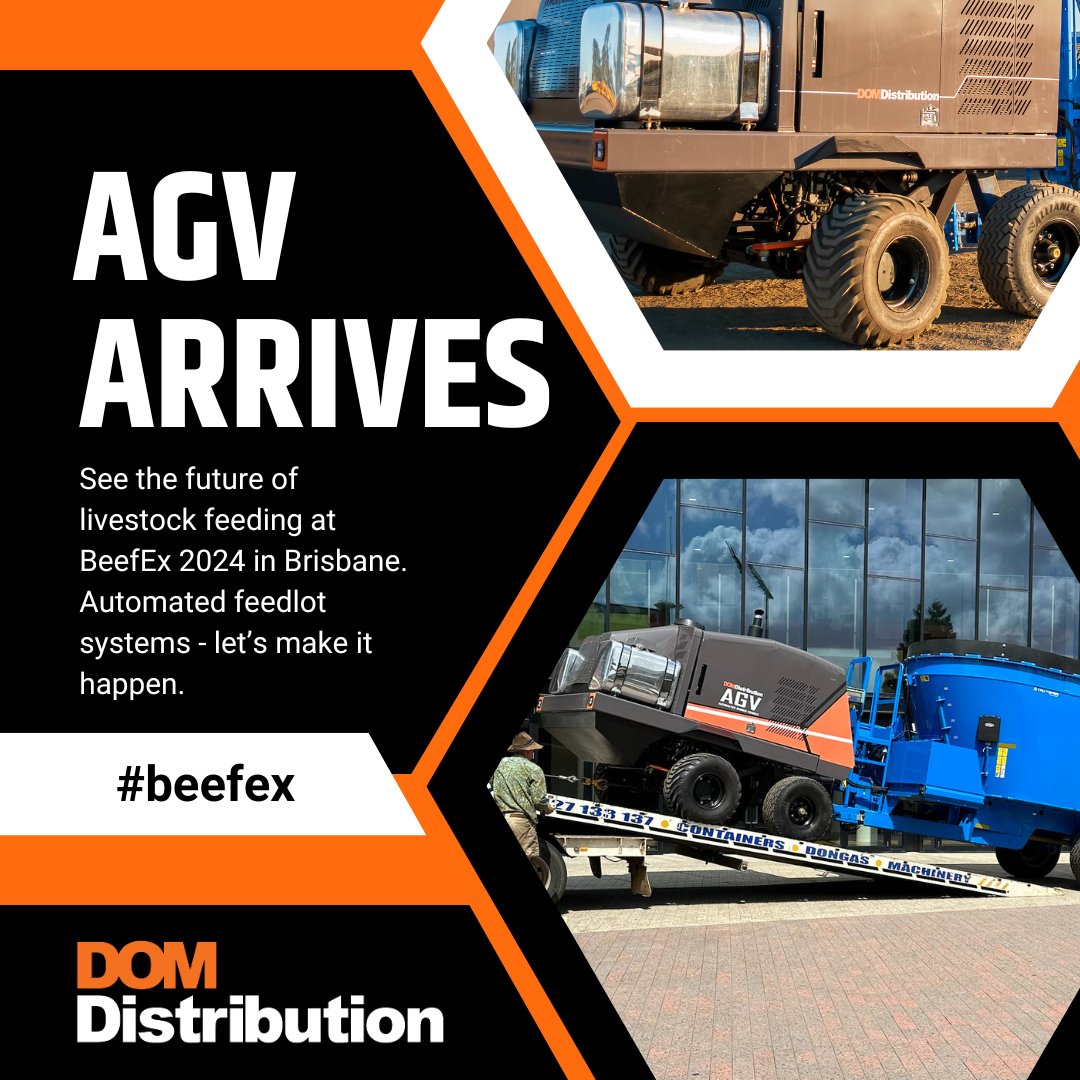 DOM_Dist's tweet image. 🇦🇺 🐄 🇦🇺  The future of livestock feeding is on show at BeefEx 2024 in Brisbane 🇦🇺 🐄 🇦🇺 

Australia&apos;s cattle industry will be ready for tomorrow with our Autonomous Guided Vehicle.
 
#beefex2024 #beefex #agv #automation

@CaterpillarInc 
@RYCO_Hydraulics 
@LindeHydraulics