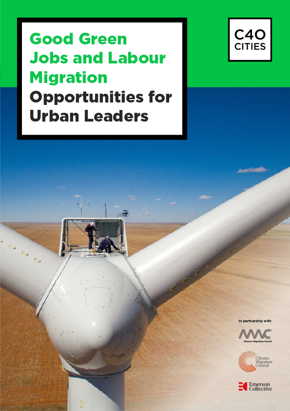 Our report "Good Green Jobs and Labor Migration" with <a href="/c40cities/">C40 Cities</a> &amp; <a href="/MayorsMigration/">Mayors Migration Council</a> explores how urban centers can harness labor migration &amp; climate action for growth and equity. 🌿🌍
View: bit.ly/3XZEobi #ClimateMigration #UrbanInnovation