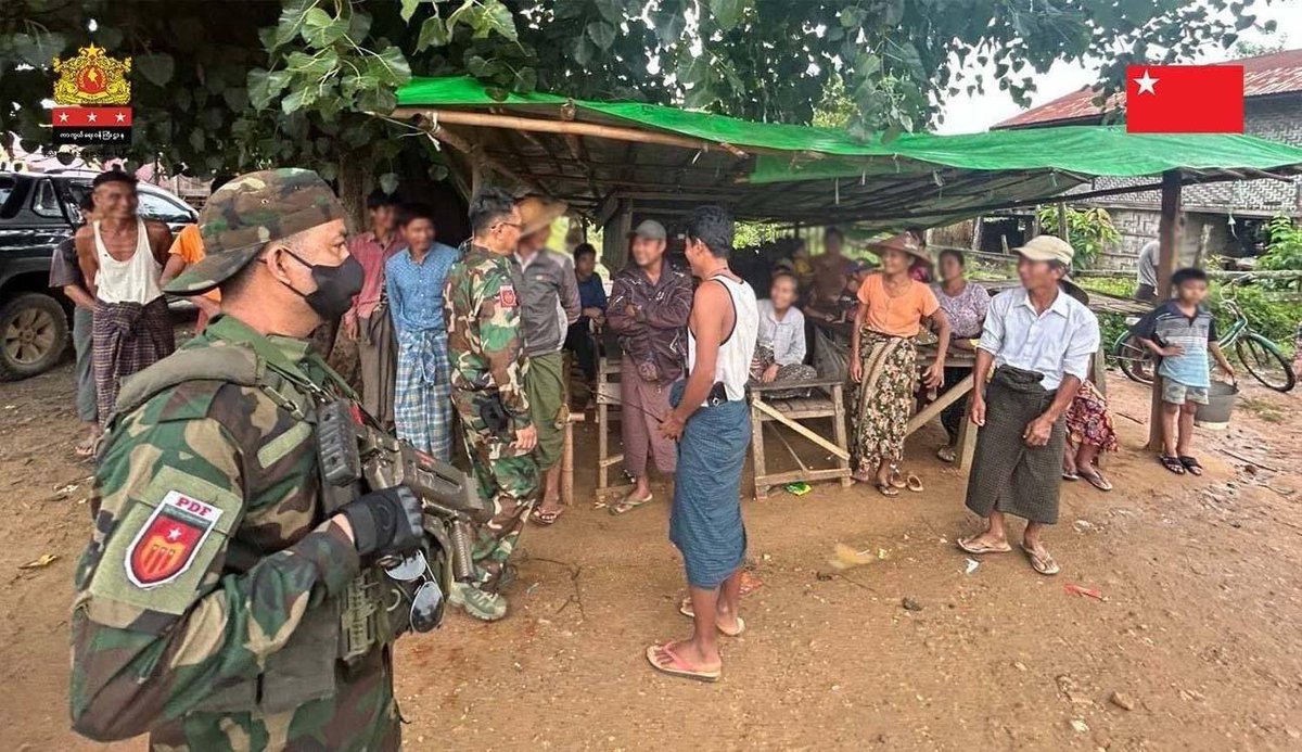 cvdom2021's tweet photo. .@NUGMyanmar’s minister of Defence @mod_nug U Yee Mon toured the recently won Pinlebu city. 

Well, journalists, please stop referring to NUG as “exiled government” or “shadow government”. 

THEY ARE ON THE GROUND. 

Our revolution will definitely win. 

#WhatsHappeninglnMyanmar https://t.co/UHR0yv0CO6