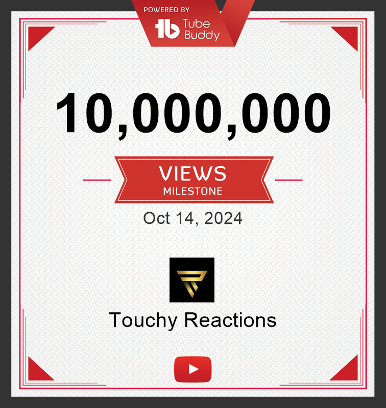 TouchyReactions's tweet photo. Big Milestone Today. https://t.co/w6VwkxGMyD