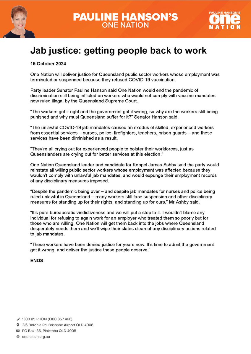 Pauline Hanson 🇦🇺 tweet media