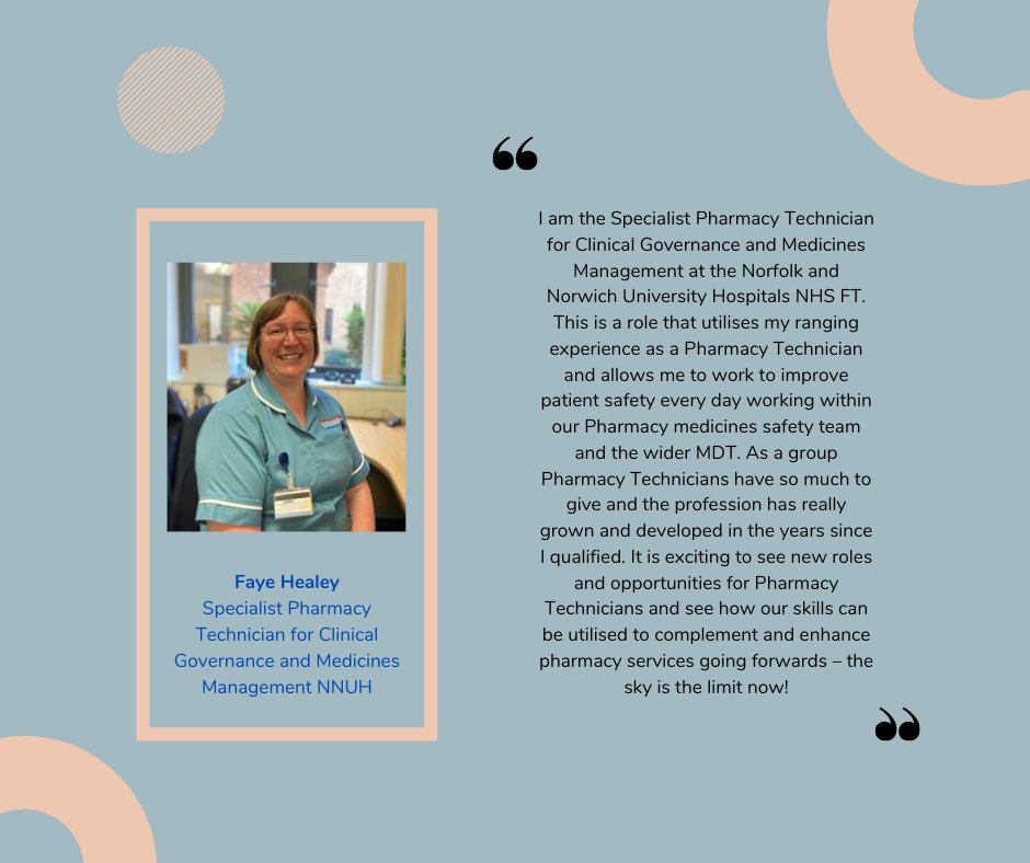 Meet Faye, our Specialist Pharmacy Technician for Clinical Governance and Medicines Management #RXTechDay <a href="/NNUH/">Norfolk and Norwich University Hospitals</a>