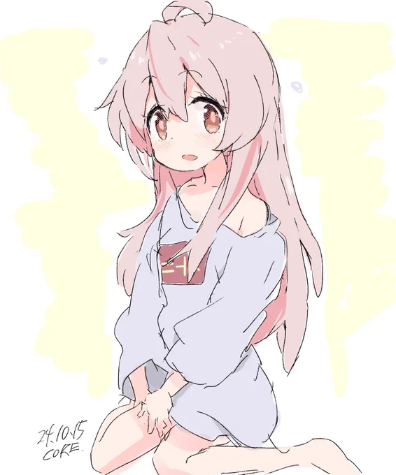 夕飯前までにまひろちゃんを描いてみる#おにまいお絵描き 