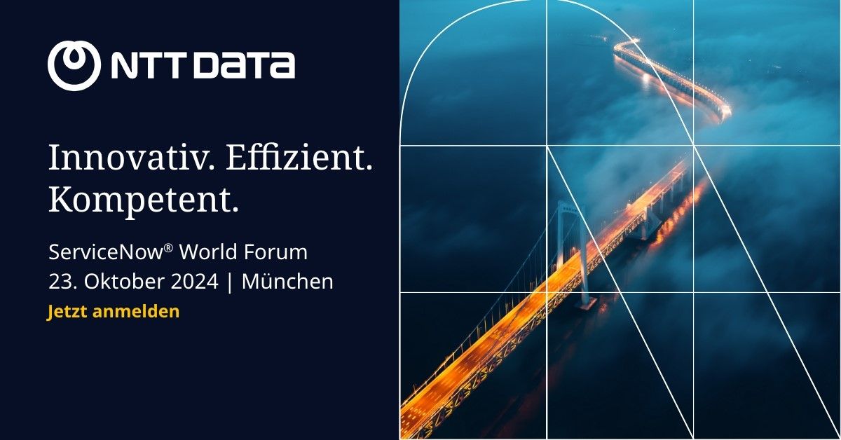 Ein holistisches ISMS ist der Schlüssel für effektive Cybersicherheit 🔑
NTT DATA wird auch mit einem Stand vor Ort sein, an dem wir gerne weitere Fragen beantworten. Alle Infos zum kostenfreien Event gibt es hier: bit.ly/4eJ5LfM
