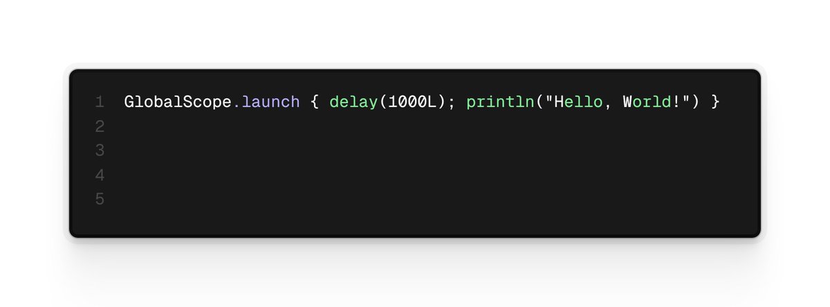 BRIJESHMORY's tweet image. Kotlin: 

Use coroutines for asynchronous programming

#Kotlin #Coroutines