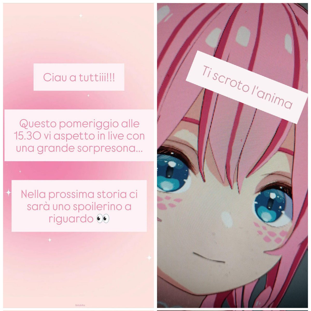 Cosa bolle in pentola? 👀

✨Ti scroto l'anima✨