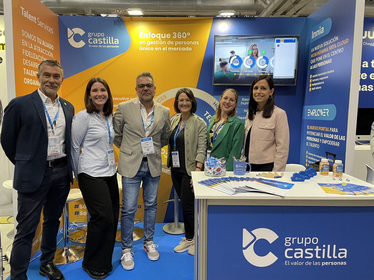 GrupoCastilla's tweet photo. 🎉 Estamos en el #CongresoFH, de @IFAES. ¡El festival de las tendencias que están revolucionando la gestión del talento! Ven a nuestro stand 27 y descubre el Enfoque 360º en gestión de personas que potencia su valor en las organizaciones.🚀#SomosGrupoCastilla @FactorHumano_es https://t.co/UiSU7taMs3
