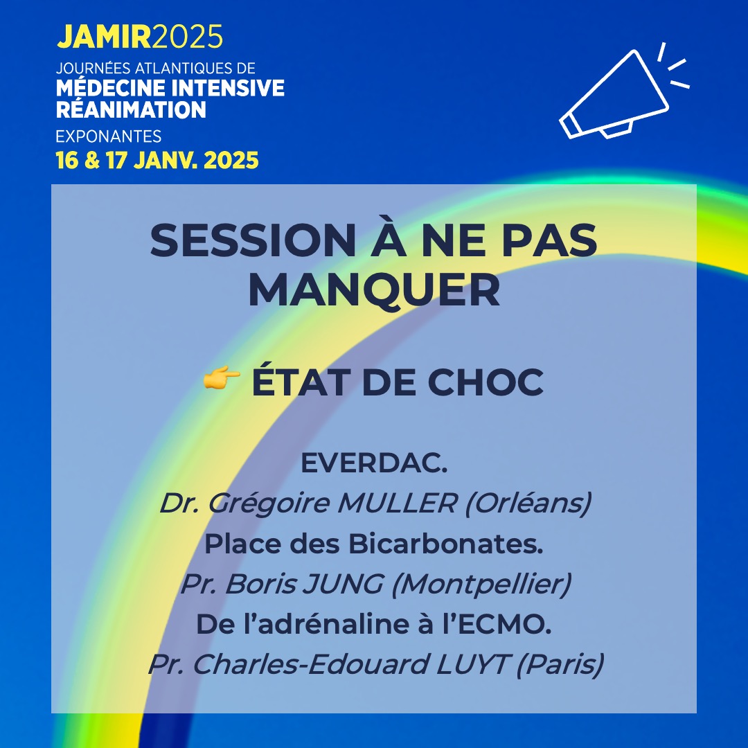 JAMIR (@jamir_nantes) on Twitter photo 📣 SESSION À NE PAS MANQUER !
📌 Jeudi 16 janvier : L'État de choc
🗓️ Programme : jamir.fr/programme/
👉 Inscription : jamir.fr/inscription/
📚 Formation continue : polyvalence.org
#QUALIOPI #jamirnantes #jamir #congres #reanimation
@JBLascarrou
<a href="/dremcanet/">Emmanuel Canet</a> 📣 SESSION À NE PAS MANQUER !
📌 Jeudi 16 janvier : L'État de choc
🗓️ Programme : jamir.fr/programme/
👉 Inscription : jamir.fr/inscription/
📚 Formation continue : polyvalence.org
#QUALIOPI #jamirnantes #jamir #congres #reanimation
@JBLascarrou
<a href="/dremcanet/">Emmanuel Canet</a>
