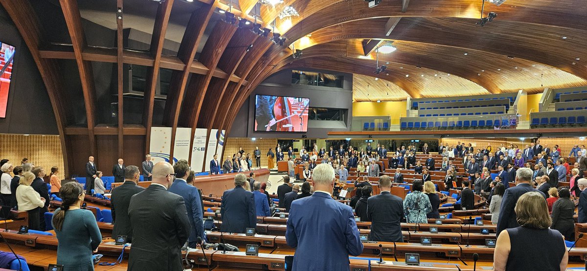 nalas_eu's tweet photo. Opening of the 4️⃣7️⃣ Session of the Congress of Local and Regional Authorities @COECongress of @coe.

At 11:40 it is marking 2️⃣0️⃣ years of #NALAS with the debate "Local democracy as a pillar of peace and stability in SEE: 20th anniversary of the creation of NALAS". https://t.co/E4ePstZBWd