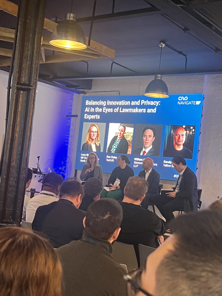 Simon Hansford (@shansford) on Twitter photo Amazing AI panel this morning at <a href="/civonavigate/">Civo Navigate</a> with <a href="/LucyRigby/">Lucy Rigby KC MP</a> <a href="/ChannelSwimSue/">Sue Daley OBE</a> Amazing AI panel this morning at <a href="/civonavigate/">Civo Navigate</a> with <a href="/LucyRigby/">Lucy Rigby KC MP</a> <a href="/ChannelSwimSue/">Sue Daley OBE</a>