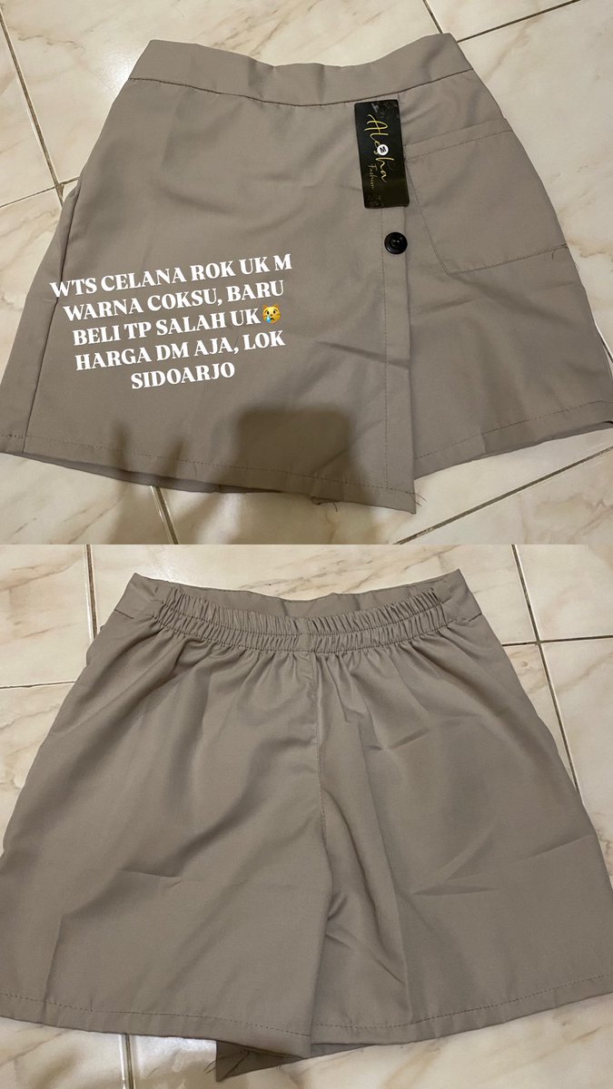 WTS CELANA ROK ‼️❤️‍🔥
BARU BELI BELUM DIPAKE SAMA SEKALI, DIJUAL KARNA SALAH UKURAN😿

Uk M, 40k bisa nego yaww
📍Sidoarjo

#wts #zonauang #zonajajan #preloved