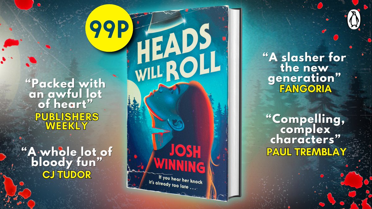 Josh Winning - UPDATES ONLY (@joshwinning) on Twitter photo Who wants a Halloween bargain?! HEADS WILL ROLL is just 99p on Kindle—that's a lot of kill for your coin! If you love Friday the 13th, Scream & toasting s'mores round a campfire, this is the book for you. 🪓 Just HEAD here: amazon.co.uk/Heads-Will-Rol… Who wants a Halloween bargain?! HEADS WILL ROLL is just 99p on Kindle—that's a lot of kill for your coin! If you love Friday the 13th, Scream & toasting s'mores round a campfire, this is the book for you. 🪓 Just HEAD here: amazon.co.uk/Heads-Will-Rol…