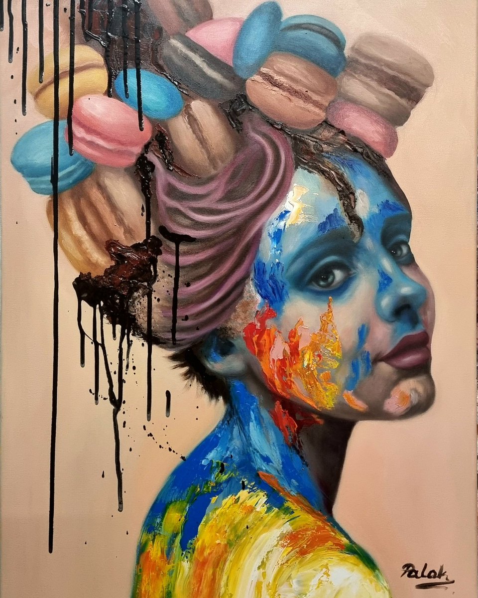 ViolettaPJones's tweet image. &apos;Sugar Coated&apos; series of oil paintings on canvas.

Twisted, 92cmx73cm, TL
What&apos;s a woman, 92cmx73cm, TR
Valkyrie, 116cmx89cm BL
Social media butterfly, 80cmx60cm, BR

Which one speaks to you most?
And why?

#Women #society #difficultconversation