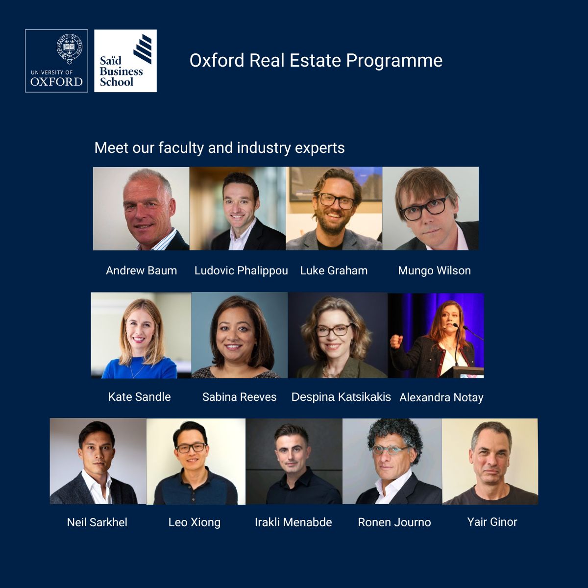 There are still a few places left for our on-campus #realestate programme starting 18th November. Join our real estate faculty and design a business case for a real estate #investment and present it to potential industry #funders

Apply now - oxsbs.link/3Nw5WPj