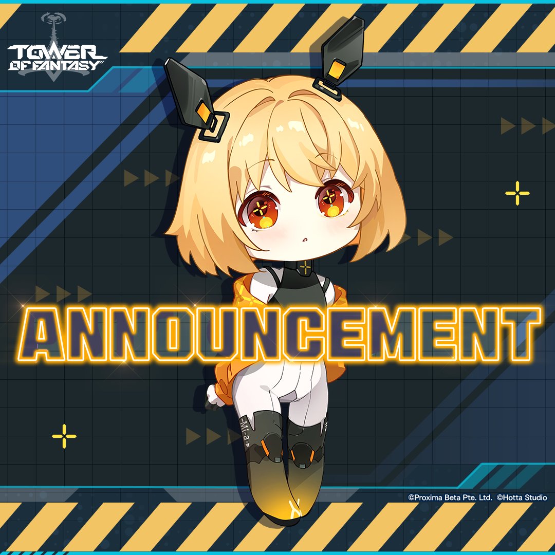 Chers Autorisateurs,

La maintenance est terminée. Merci pour votre patience et votre compréhension. Vérifiez votre messagerie en jeu pour la compensation.

▽ Plus d'infos : toweroffantasy-global.com/news-detail.ht…

#TowerofFantasy