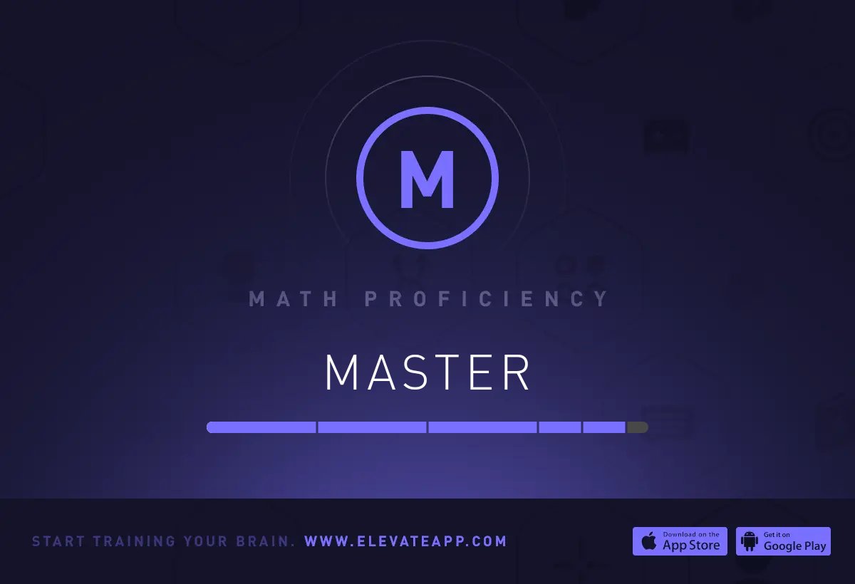 Isoleaf's tweet photo. My skill level on @ElevateApp in Maths is now Master. Download the app for free: https://t.co/AHAu3OYWxw https://t.co/NqIlxifzof