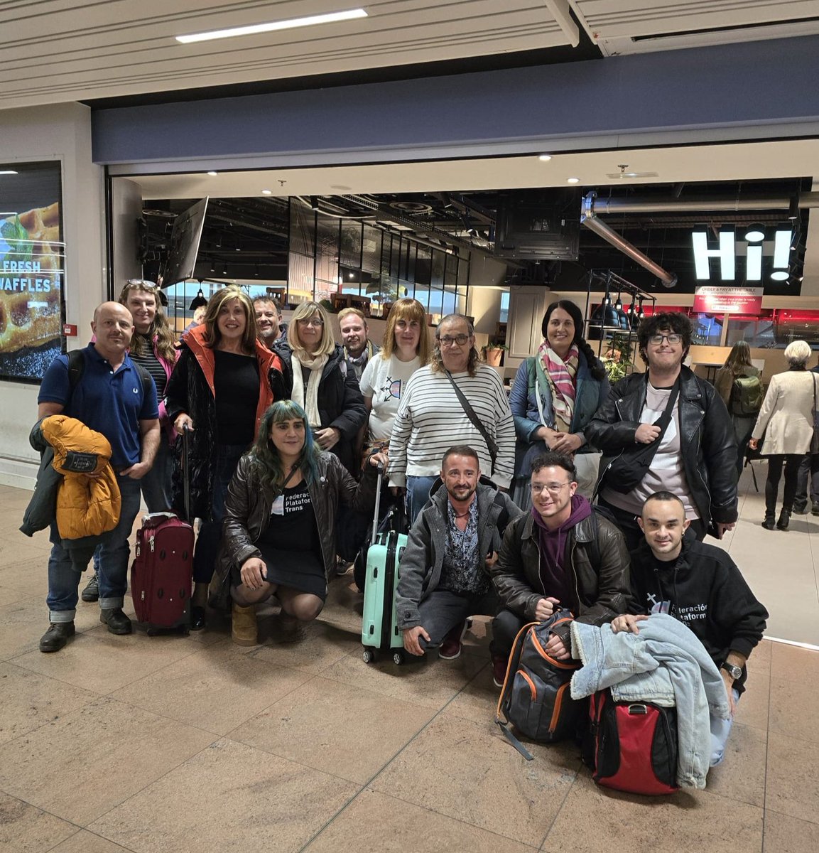 🇪🇺 #OctubreTrans una delegación de 15 personas trans de la <a href="/PlataformaTrans/">Plataforma Trans 🏳️‍⚧️ Hay Ley Trans</a> estamos en Bruselas. 
Si en España las cifras de delitos de odio siguen creciendo con total impunidad y con la inacción del Gobierno, vamos a dar traslado a distintas instituciones europeas. #FuriaTrans