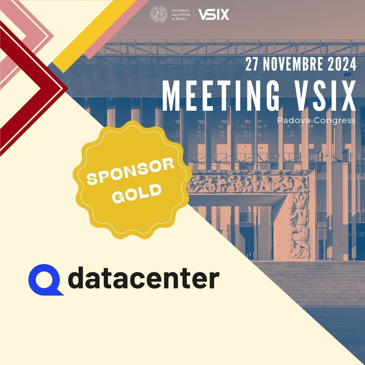 💥 Nuovo sponsor gold: siamo felici di annunciare che al #MeetingVSIX troverete anche <a href="/nordestsystems/">Nord Est Systems</a> che presenterà #Qdatacenter.

🚀 Se vuoi promuovere la tua azienda, scrivi a segreteria.vsix@unipd.it per tutti i dettagli 

#meeting #ixp #networking #sponsorship #tlc #internet