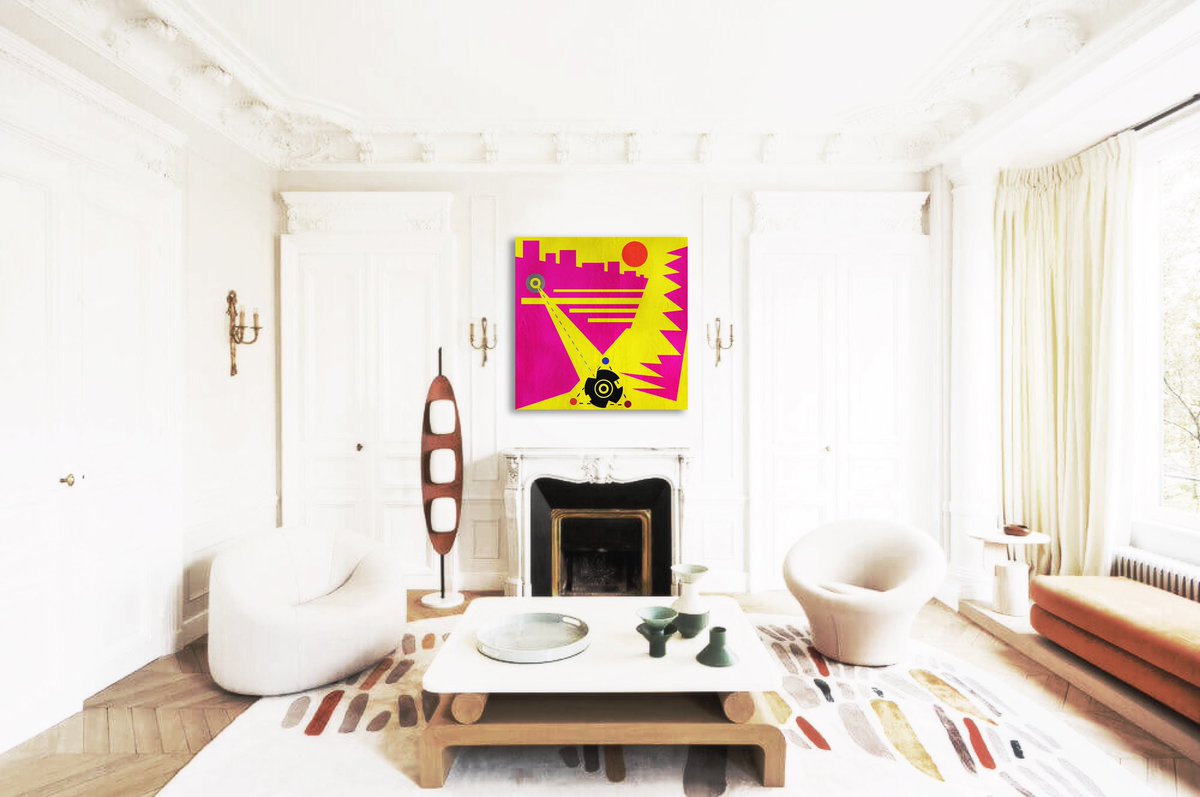 "The Entrenched" acrylic on hardboard mounted on 2 inch deep wooden frame.

#art #contemporaryart