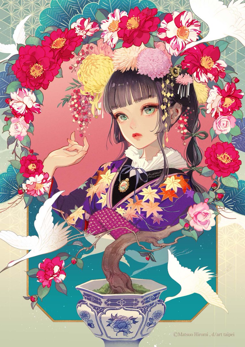 「山茶花之月 」|マツオヒロミ・マガジンロンド発売中のイラスト