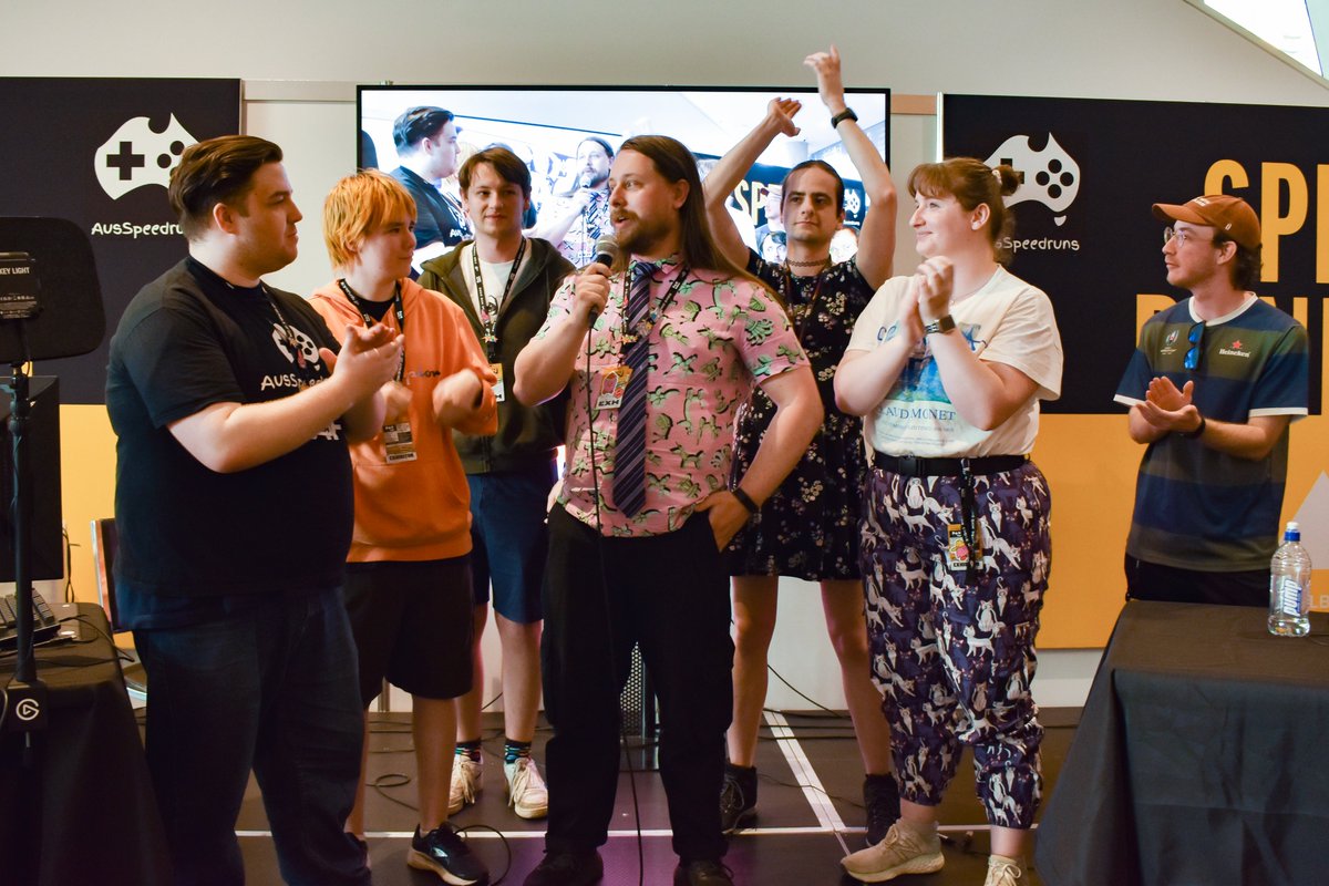AusSpeedruns's tweet image. Another fantastic @PAXAus event!!

Thank you everyone involved for helping run another amazing speedruns stage, and to everyone who stopped by to have a gander at any point during the weekend.

All in all we raised over $15,000 in support of @GameOn_Cancer ‼️