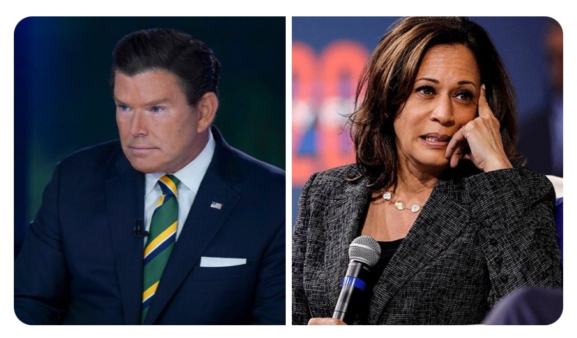 CarmenGhia13's tweet image. Challenging @BretBaier to release the full terms and conditions of the upcoming interview with Harris. That might tell us a lot. #FoxNews #foxinterview #BretBaier
