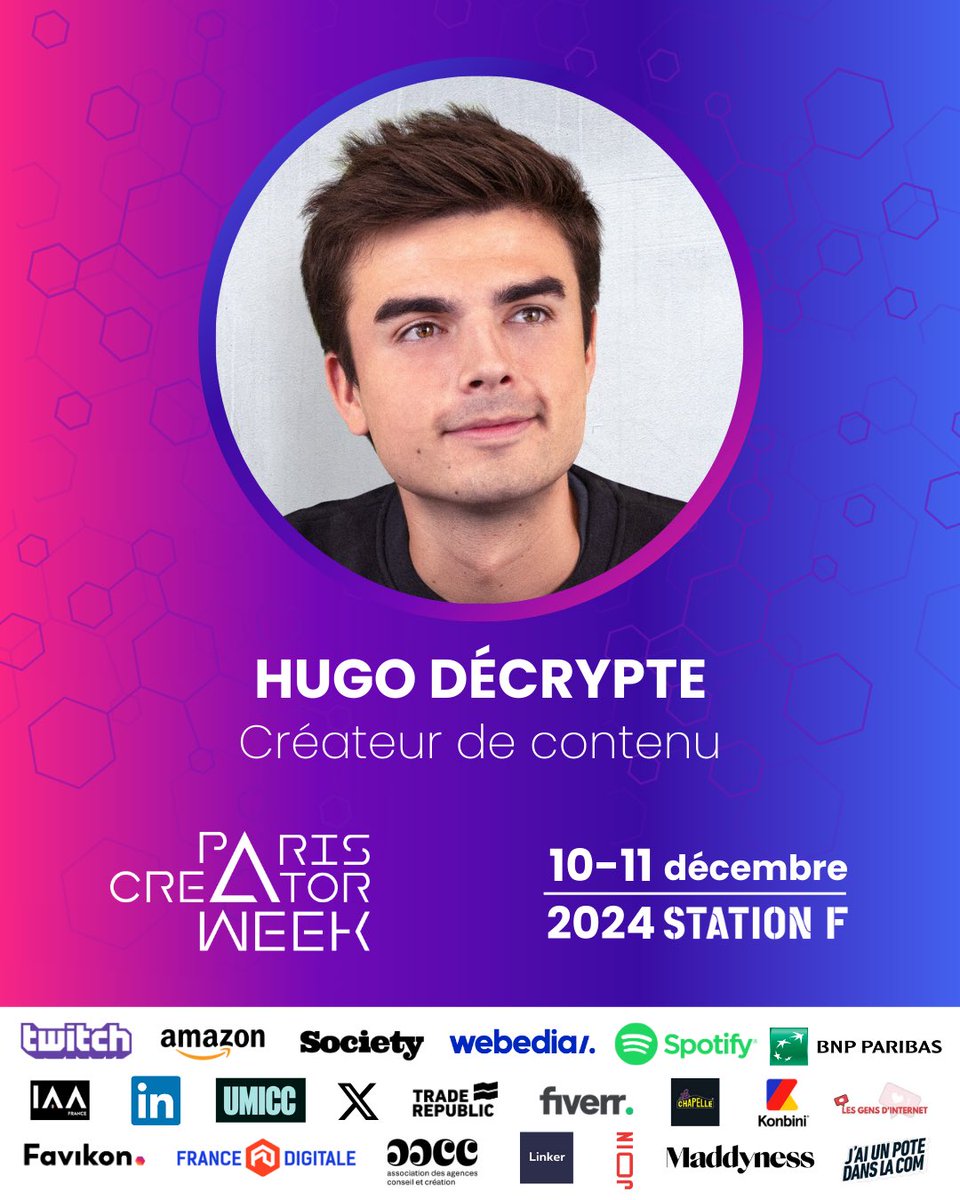 Jokariz (@jokarizz) on Twitter photo En quelques années il a monté le 1er média français.
En étant un des premiers à comprendre le potentiel de la #creatoreconomy en France, il a réussi à réinteresser toute une partie de la population à l’actualité.
Aujourd’hui <a href="/HugoDecrypte/">Hugo Décrypte</a> est à la tête d’une équipe d’une En quelques années il a monté le 1er média français.
En étant un des premiers à comprendre le potentiel de la #creatoreconomy en France, il a réussi à réinteresser toute une partie de la population à l’actualité.
Aujourd’hui <a href="/HugoDecrypte/">Hugo Décrypte</a> est à la tête d’une équipe d’une