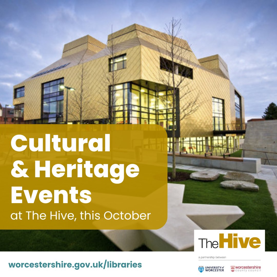 October is packed with Cultural and Heritage events at <a href="/TheHiveWorcs/">The Hive</a> 

Experience the magic at Harry Potter Night on Oct 17, sports and paper-making workshops, talks on psychology, &amp; join our Archives and Archaeology session on using the self-service area.
thehiveworcester.org/whats-on.html