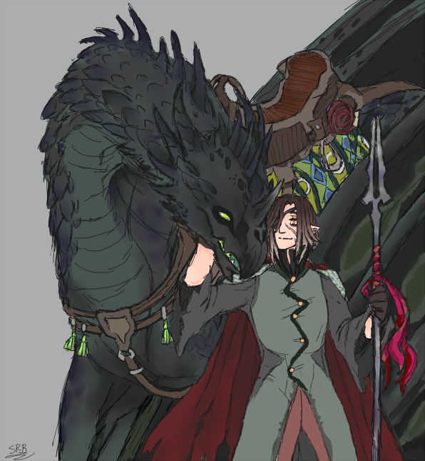 IrisMammoth's tweet photo. I mostly post on 🔵☁️ nowdays, but here are some recent art Iv'e made! 

New OCs! 
Ruvic, Garrith (wyvern: Stormcaller) &amp; Corin Hart (bard). 
Bragi also got a bit of a re-design. ❤️ https://t.co/UckDWtebwH