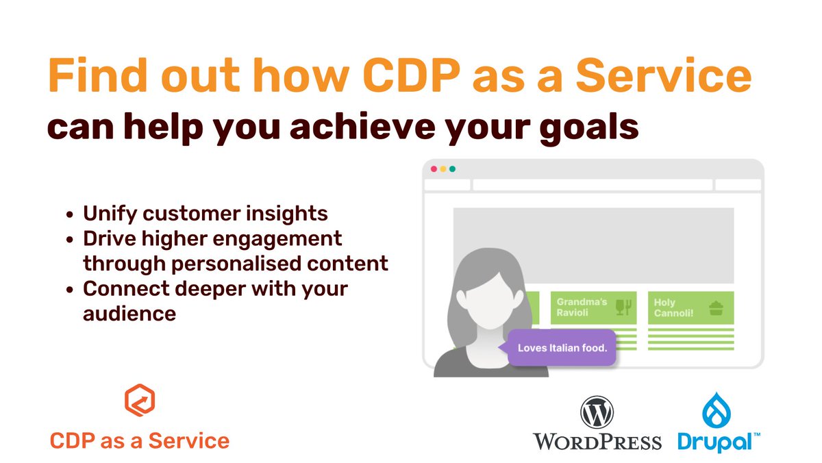 Say goodbye to complex setups. #CDP as a Service integrates natively with #Drupal and #WordPress, making it easy to deliver #PersonalisedContent without any trouble. Join our #webinar on October 22, get a demo, and learn from real-world success stories: multiminds.eu/events/webinar…