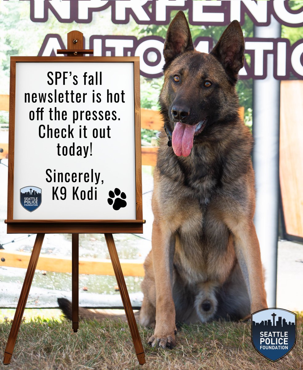 Seattle Police Foundation (@seattlepf) on Twitter photo Our fall newsletter is hot off the presses!! 💙🥳🎊You'll find details about this year's Blue Tie Ball, plus learn about our brand-new leader, <a href="/IanMAdair/">Ian M. Adair | Author & Speaker</a>! You'll also find a great update on our <a href="/SeattlePD/">Seattle Police Department</a> Fallen Officer Memorial Project. 🍁🍂 Visit:
conta.cc/3Nm8yzc Our fall newsletter is hot off the presses!! 💙🥳🎊You'll find details about this year's Blue Tie Ball, plus learn about our brand-new leader, <a href="/IanMAdair/">Ian M. Adair | Author & Speaker</a>! You'll also find a great update on our <a href="/SeattlePD/">Seattle Police Department</a> Fallen Officer Memorial Project. 🍁🍂 Visit:
conta.cc/3Nm8yzc