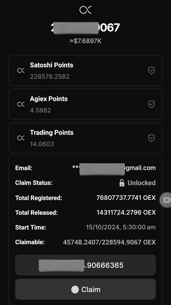 Junaidatta0's tweet image. $OEX Token Claim Start ☑️👌

Congratulations 🎉 👍🏻

Claim Process 👇👇
Step By Step Guide ✅
Start #OpenEX App And Go on Hub Section Then Tap on $OEX Icon Then Tap on Registration 
Prepare $CORE Gas Fees ⛽ And 
Claim your Token Now

#OEXCommunity #OEXApp #OEX