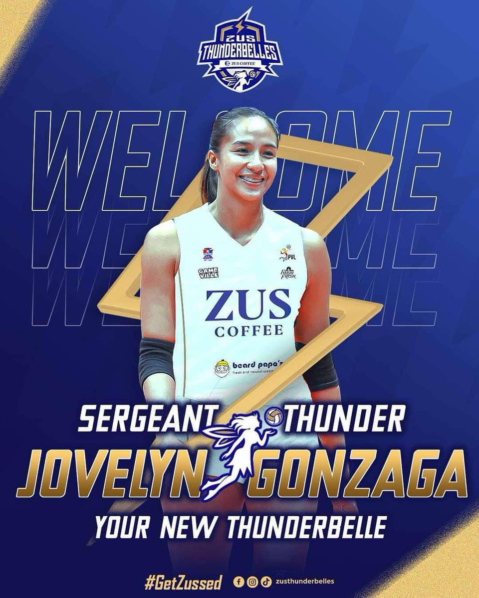 LanceAgcaoilINQ's tweet image. JUST IN: Jovelyn Gonzaga is the newest ZUS Coffee Thunderbelle.

📸: ZUS Coffee Thunderbelles

@INQUIRERSports