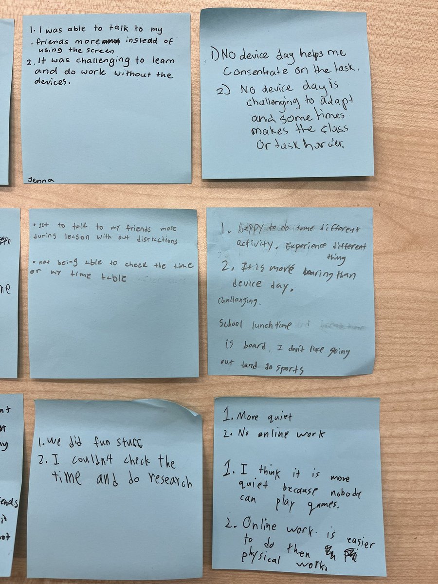 TsenIrene's tweet image. Ss shared their positive &amp;amp; challenging things about their experience on today’s #NoDeviceDay. This reminded us that sometimes the best connections happen offline! 💬📚
#LearningBeyondScreens #MindfulLearning