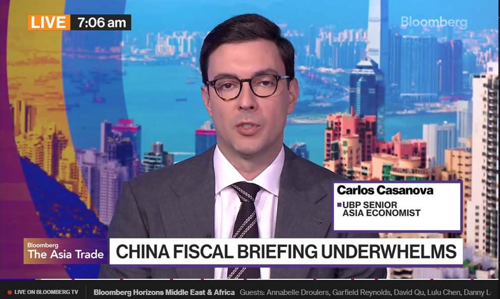 carcasall's tweet photo. Thanks to @business for having me on the show to discuss recent fiscal #stimulus measures in #China.

These measures, around 1.5% of #GDP, signify a continuation of China's reflation efforts rather than a "whatever it takes" moment.

https://t.co/SIc1rAYN9o https://t.co/7pQNtwxIHt