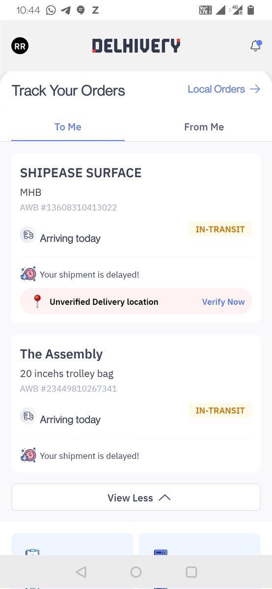 RuchaRajda's tweet photo. @delhivery - I am hoping you will deliver our product. The status is constantly changing, but there is no actual movement. Both the products are arriving today since last 15 days, but not delivered also no update with the nearest centre. Could you pls give a genuine update? https://t.co/AD0ObEHeJz