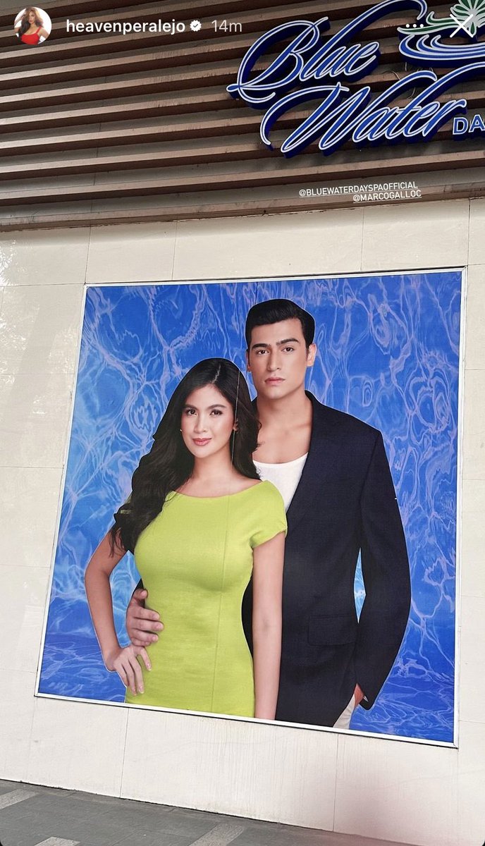 MarVenRoyalsOFC's tweet photo. Going to @bluewaterdayspa to check their Spa party packages, and enjoy this wonderful portrait of Marco and Heaven!💙

#MarVen | #BlueWaterDaySpa
#MarcoGallo | #HeavenPeralejo https://t.co/LmG7Yg2wnO