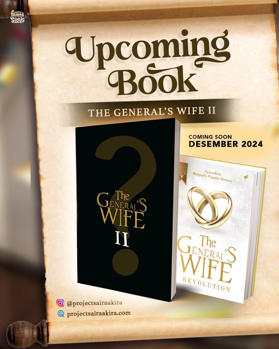 Upcoming book The General’s Wife II, Desember 2024!🧝🏻‍♀️

#TheGeneralswife #ProjectSairaAkira