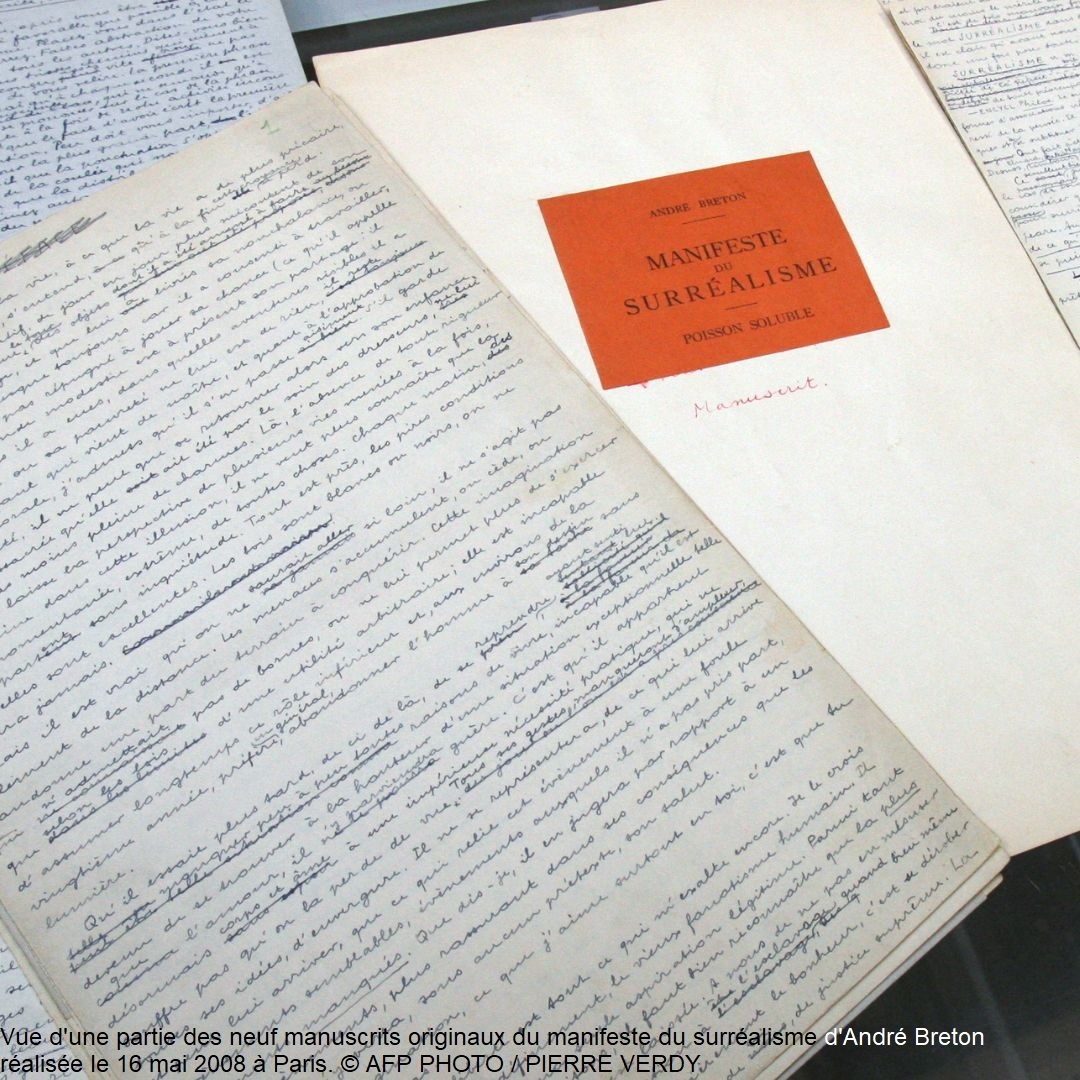 Ministère de la Culture 🇫🇷 (@ministerecc) on Twitter photo #CeJourLà ✨ Le Surréalisme fête ses 100 ans aujourd’hui ! Il naît avec le "Manifeste du Surréalisme" publié par André Breton. Le manuscrit, conservé à <a href="/laBnF/">La Bibliothèque nationale de France</a> , est actuellement exposé au <a href="/CentrePompidou/">Centre Pompidou</a> .
Découvrez les festivités de ce centenaire 👉 swll.to/Surrealisme100… #CeJourLà ✨ Le Surréalisme fête ses 100 ans aujourd’hui ! Il naît avec le "Manifeste du Surréalisme" publié par André Breton. Le manuscrit, conservé à <a href="/laBnF/">La Bibliothèque nationale de France</a> , est actuellement exposé au <a href="/CentrePompidou/">Centre Pompidou</a> .
Découvrez les festivités de ce centenaire 👉 swll.to/Surrealisme100…