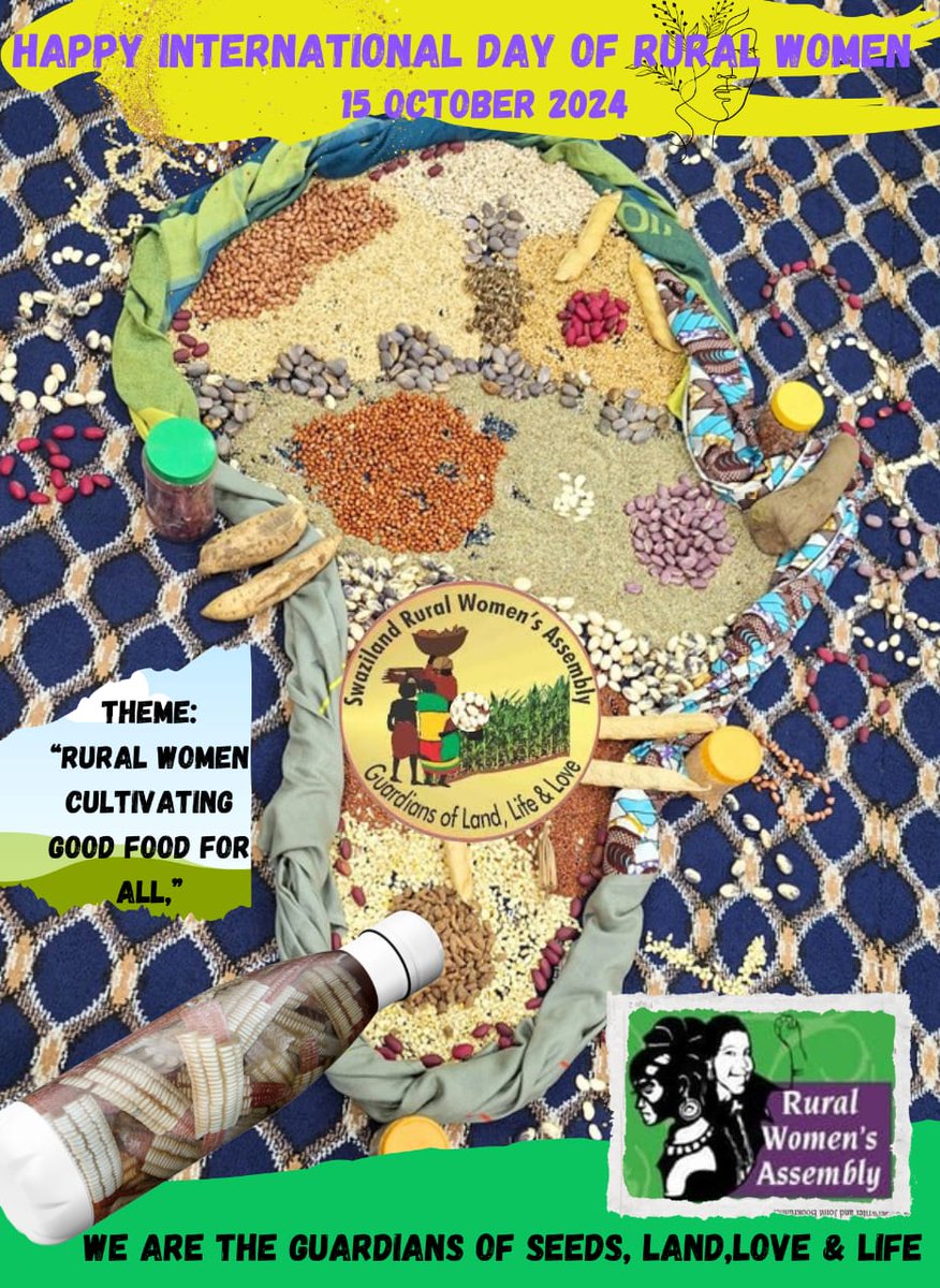 She feeds the world despite cultural practices that doesn't allow her to access &amp; own land.
HAPPY INTERNATIONAL DAY OF RURAL WOMEN
<a href="/cospe_swaziland/">COSPE Southern Africa</a> <a href="/CIVICUSalliance/">CIVICUS</a>  <a href="/womensassembly/">RuralWomensAssembly</a> <a href="/Follow_SALC/">SALC</a> <a href="/UNEswatini/">UN Eswatini</a>