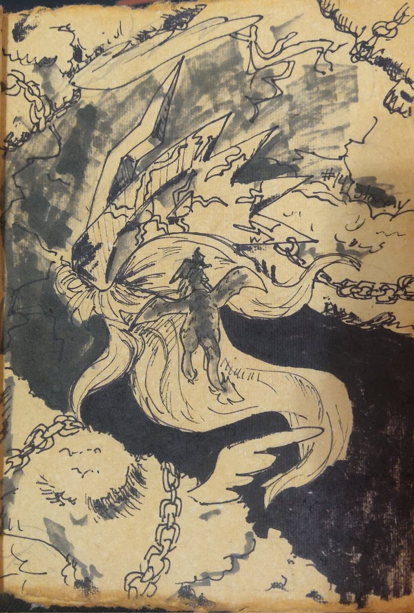 WhateverCryptid's tweet photo. The storm approaches
---
#inktober2024 #drawtober #digimonfanart #dorumon #azulongmon
--- https://t.co/4g72e2nl1j