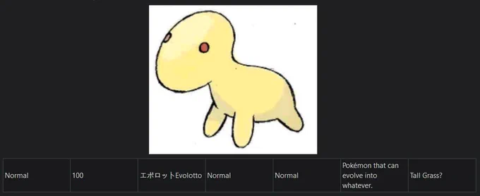 apparently they planned to have a pokemon that just evolved into literally whatever lmfao 