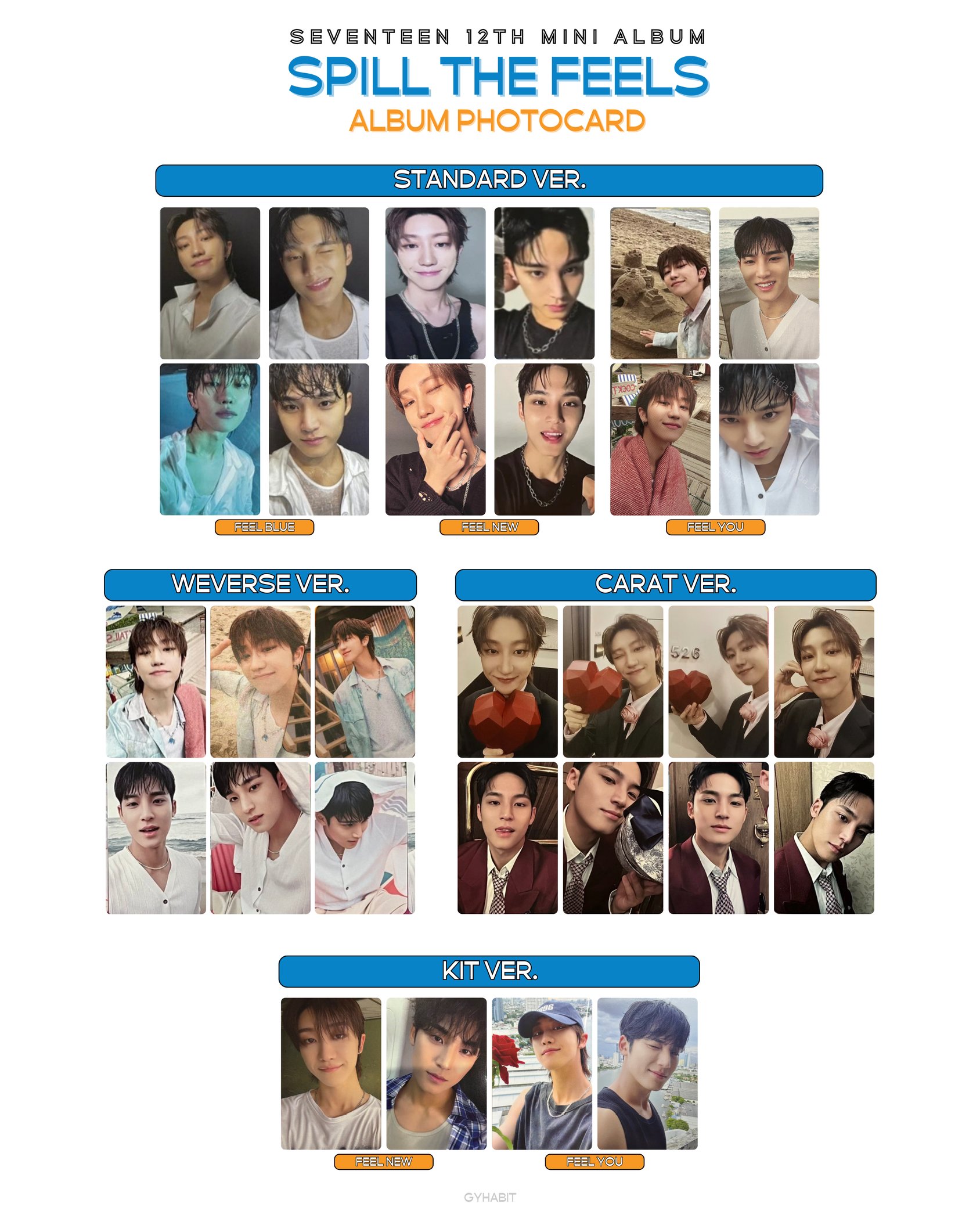 3形態セット》 SEVENTEEN 12th Mini Album「SPILL THE FEELS