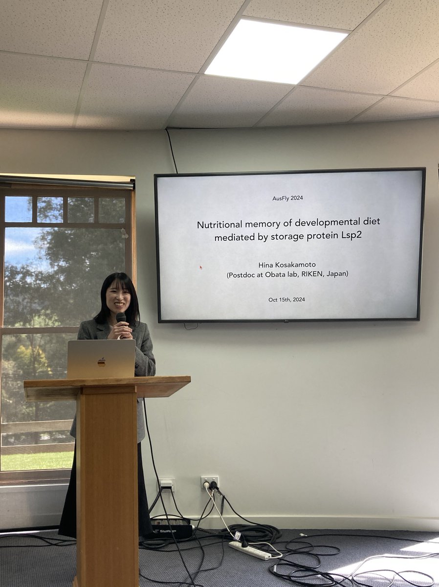 AusFly2024 (@ausfly2024) on Twitter photo As we wrap up our final day of talks, <a href="/Hina_kosakamoto/">Hina Kosakamoto</a> treated us to a wonderful presentation on her postdoctoral research As we wrap up our final day of talks, <a href="/Hina_kosakamoto/">Hina Kosakamoto</a> treated us to a wonderful presentation on her postdoctoral research