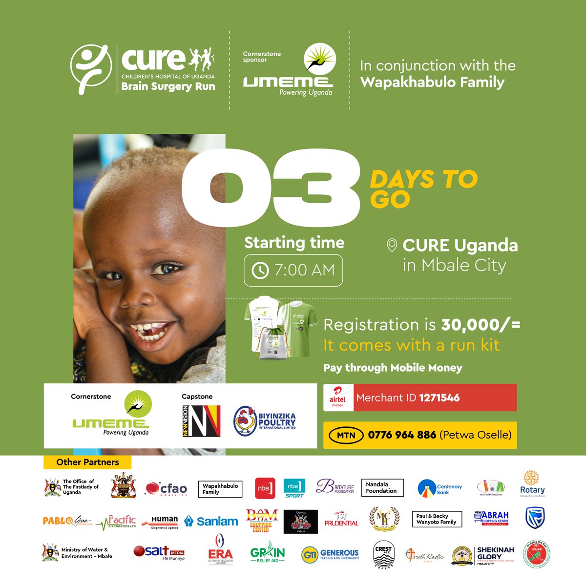 3 Days to Go! 

Time is running out to register and get your marathon kit! Join us in saving a life.
Register now: bit.ly/4cnySDb 

#3DaysToGo #CURERun24 #RunToSaveALife